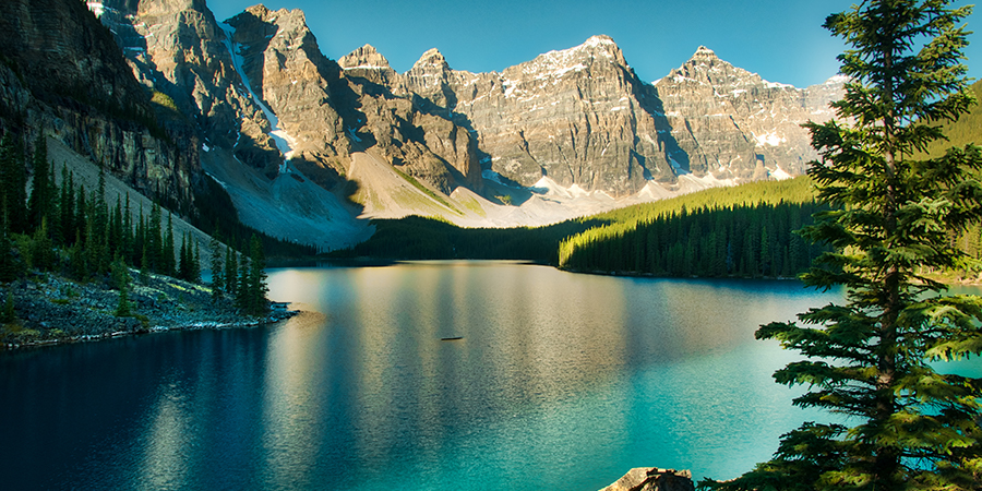 Moraine Lake in The Canadian Rockies