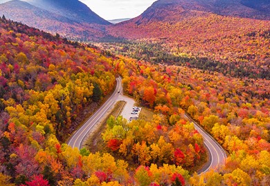 Kancamagus Highway During Foliage Season