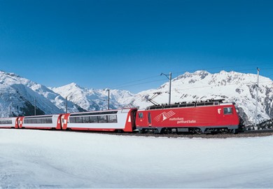 First Class Glacier Express in Winter (Brig-Chur) 2016