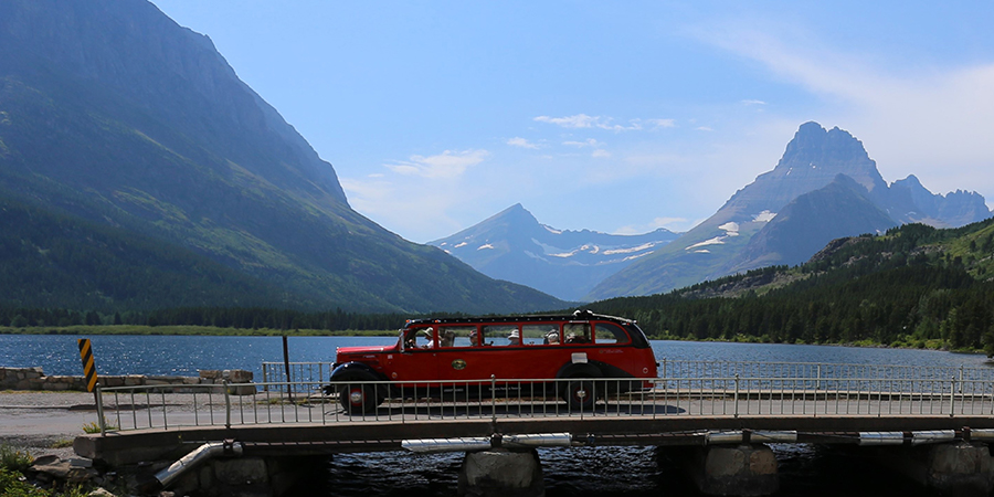 Red Jammer Bus