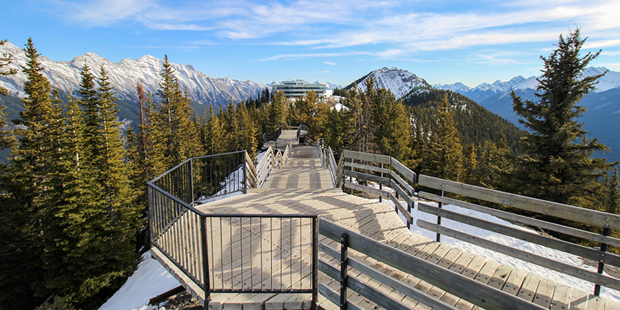 The top of Banff Gondola