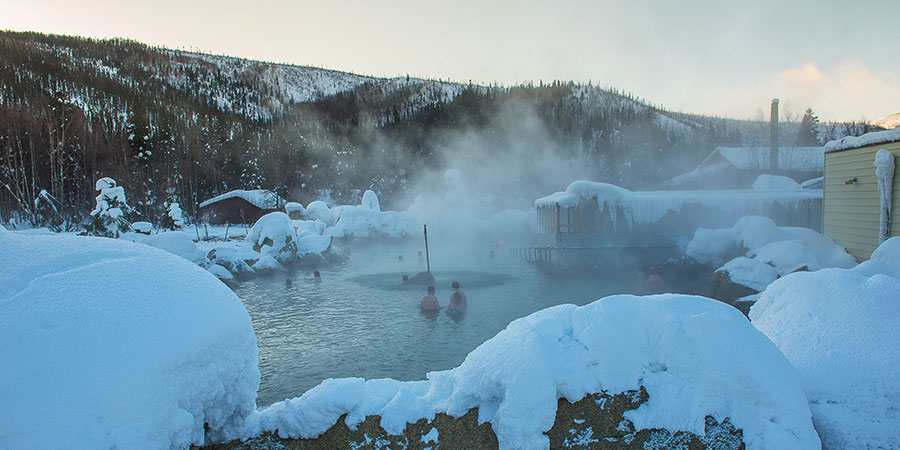 Chena Hot Spring during winter