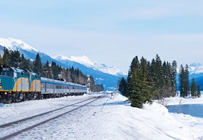 Via Rail, The Canadian in the Snow