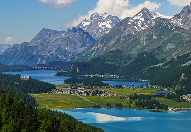 Sils Maria Valley Mountains