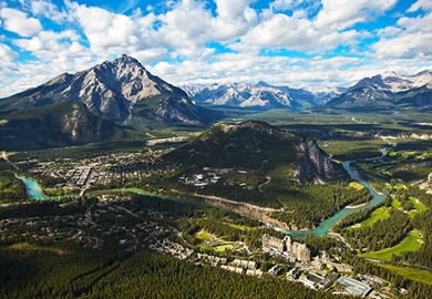 Banff National Park Aerial View Banff National Park Aerial View