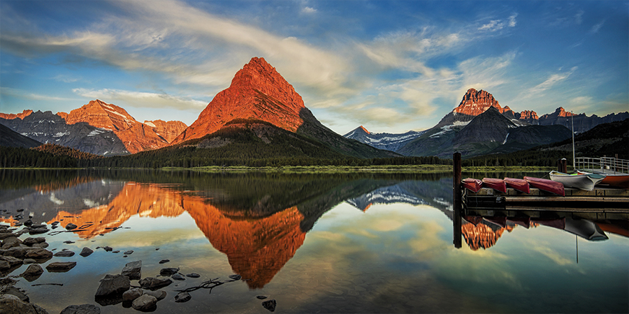 Swiftcurrent Lake Glacier National Park