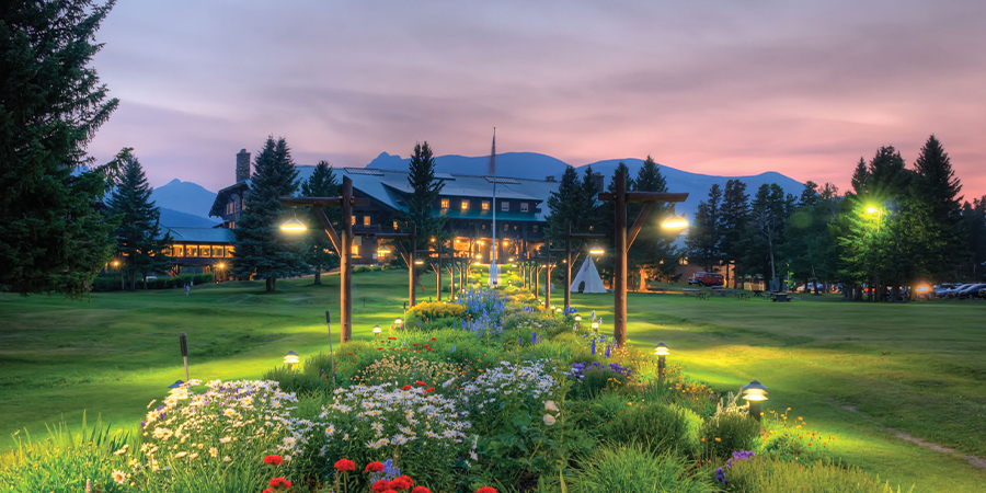 Glacier Park Lodge sunset