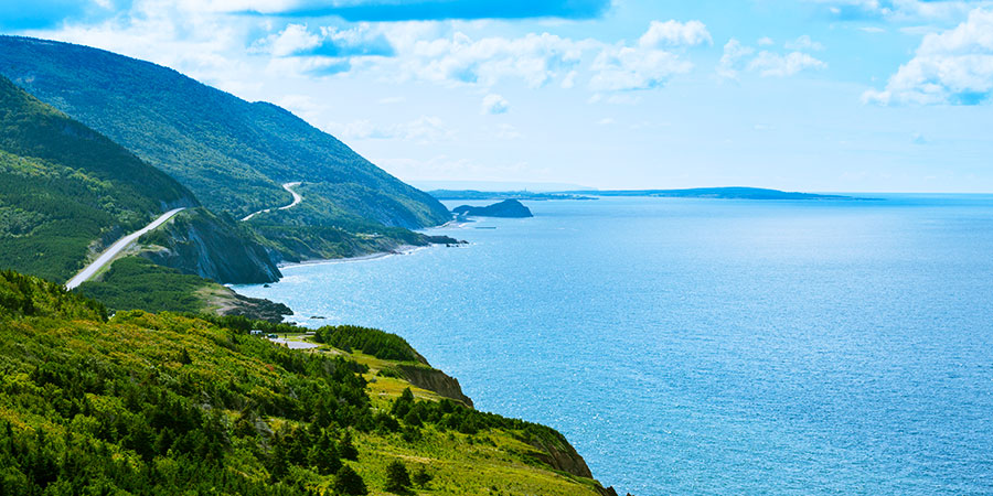 Cabot Trail Through Cape Breton National Park