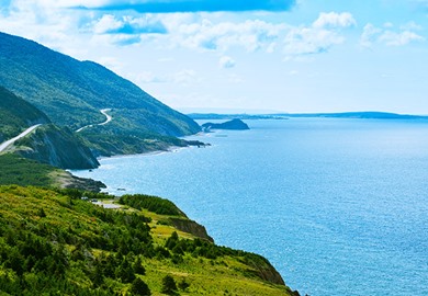 Cabot Trail Through Cape Breton National Park