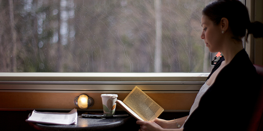 Relaxing On The Train