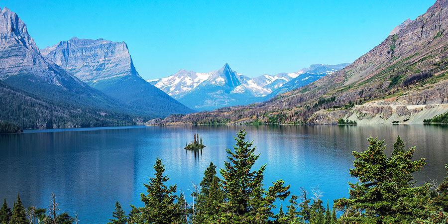 St Mary Lake In Glacier Park