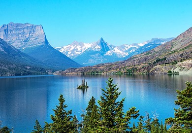 St Mary Lake In Glacier Park