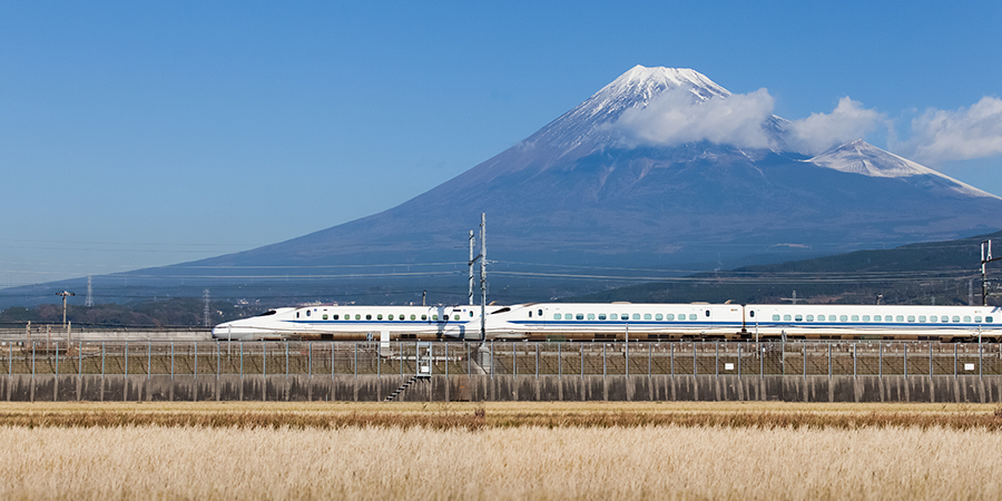 Mt Fuji and Tokaido Shinkansen