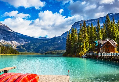Emerald Lake In Yoho National Park 