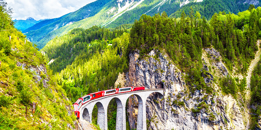 Landwasser Viaduct Glacier Express 