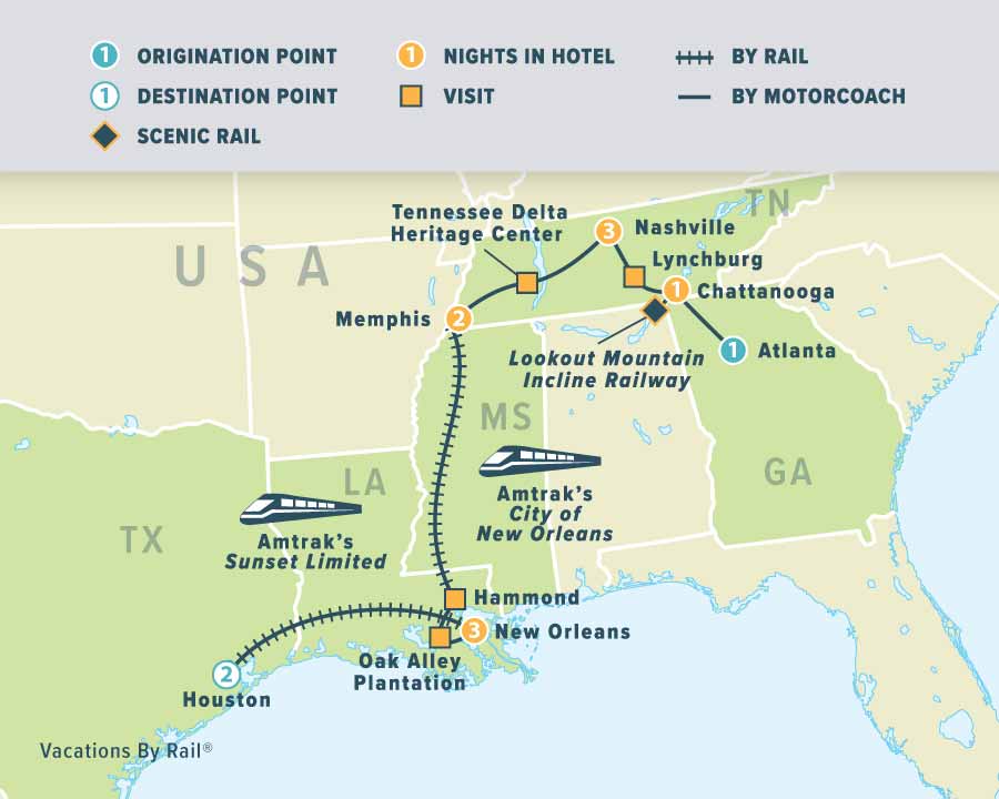 tours of usa southern states