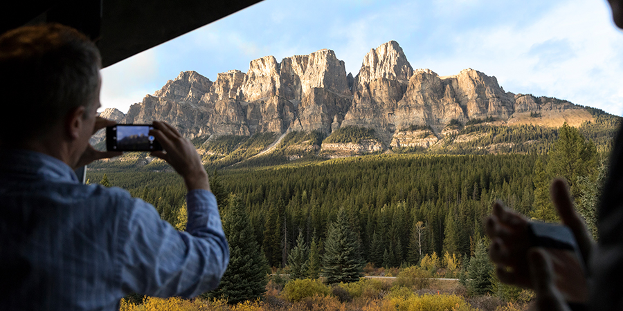 Rocky Mountaineer Goldleaf Outdoor Viewing Platform
