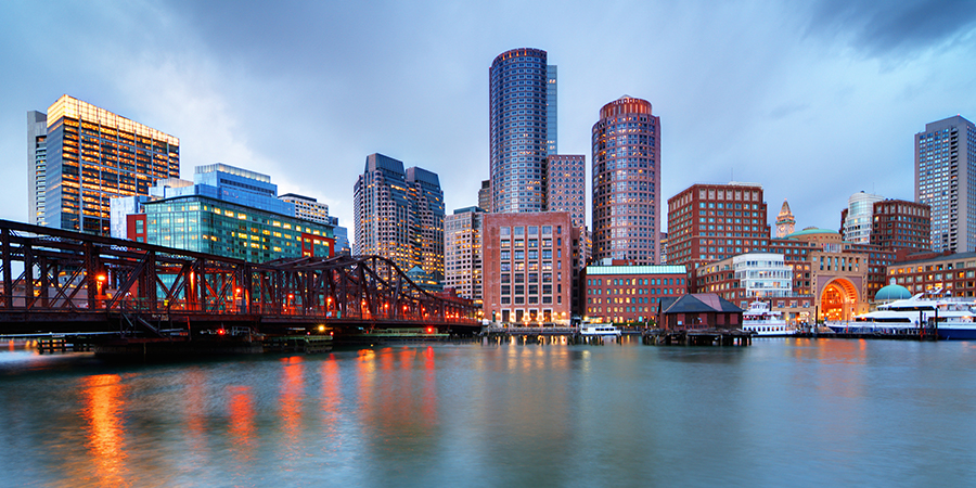 Skyline of downtown Boston