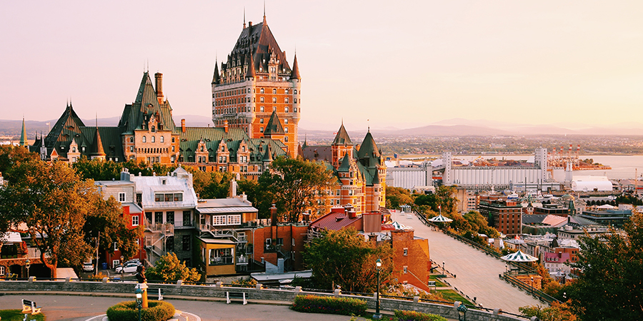 Frontenac Castle in Old Quebec City Frontenac Castle in Old Quebec City