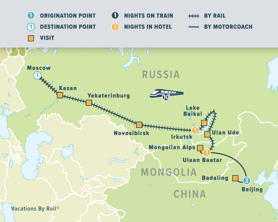 TransSiberian Zarengold Train Beijing to Moscow Train Trip