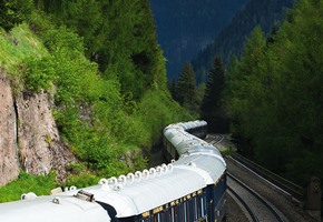 Orient Epxress travelling throuhg Brenner Pass Austria