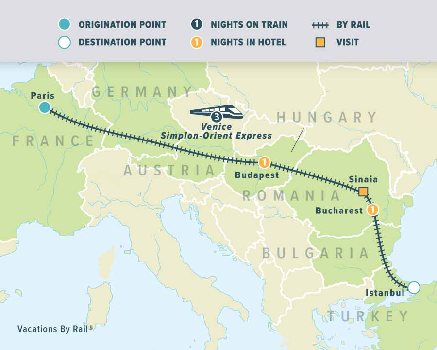 Paris to Istanbul by Luxury Train: Venice Simplon-Orient-Express