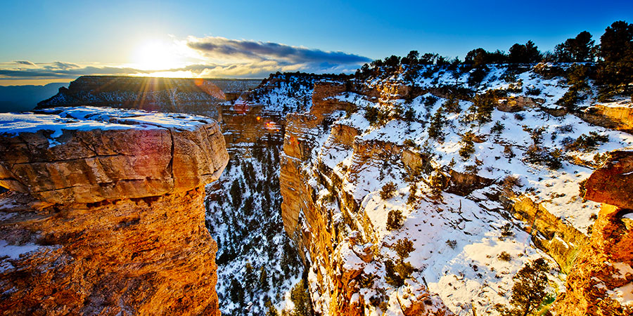 Sunrise in Winter at the Grand Canyon