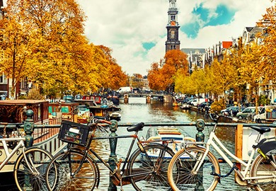 Canal Bike in Amsterdam, Netherlands