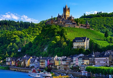 Reichsburg Castle over Cochem Germany