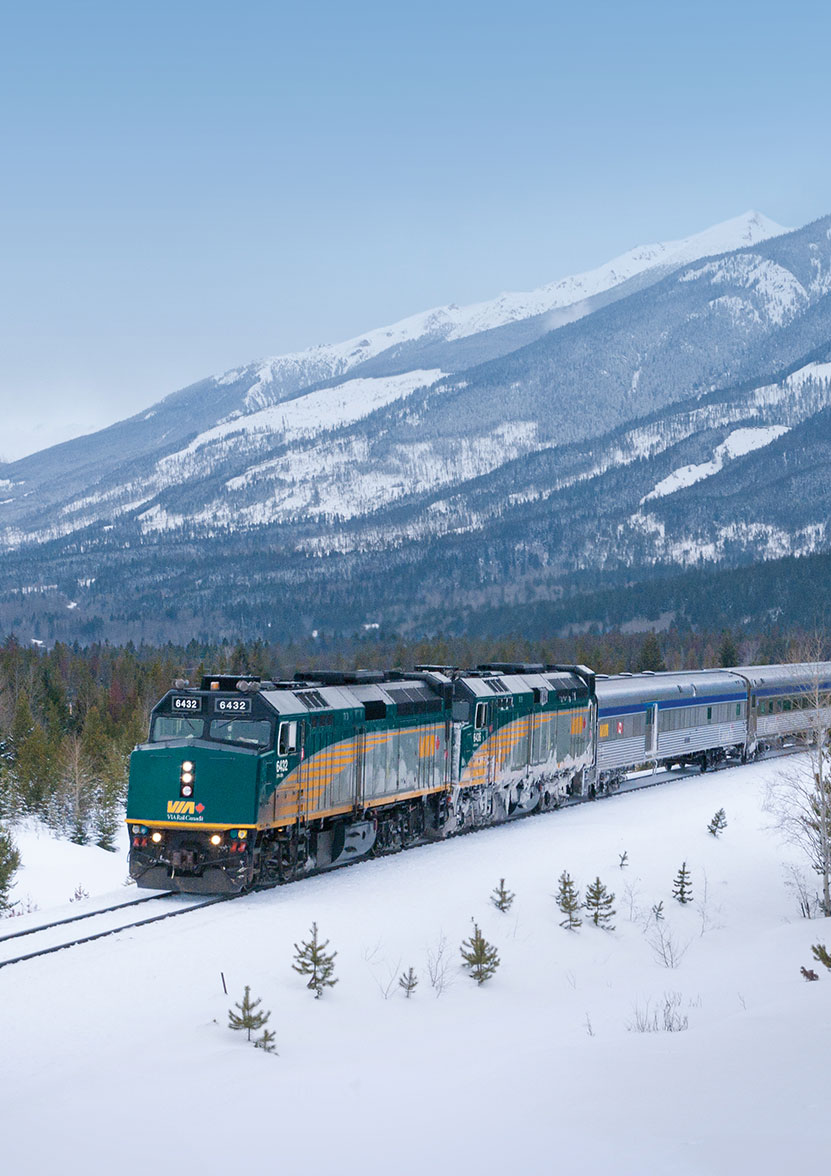 VIA Rail in winter