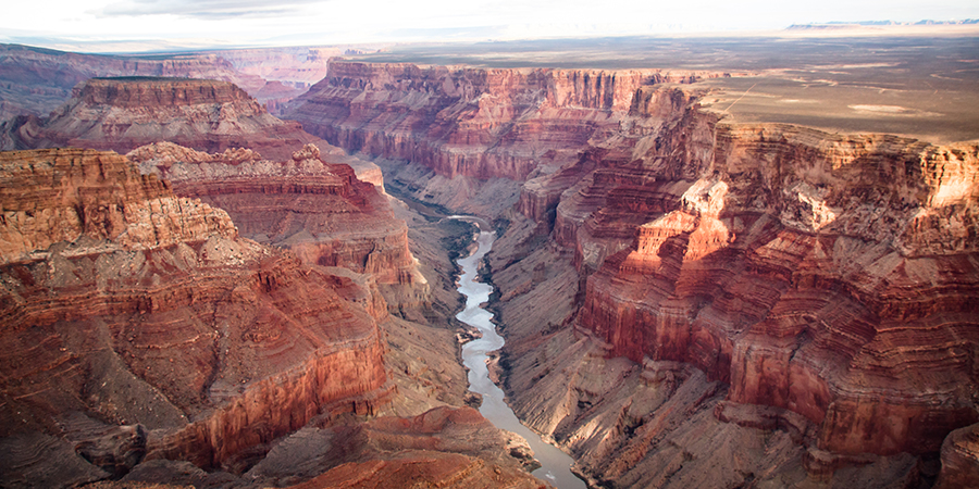South And North Rim In Grand Canyon USA