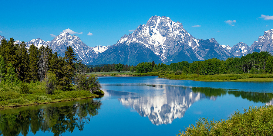 Mount Moran In Grand Teton National Park