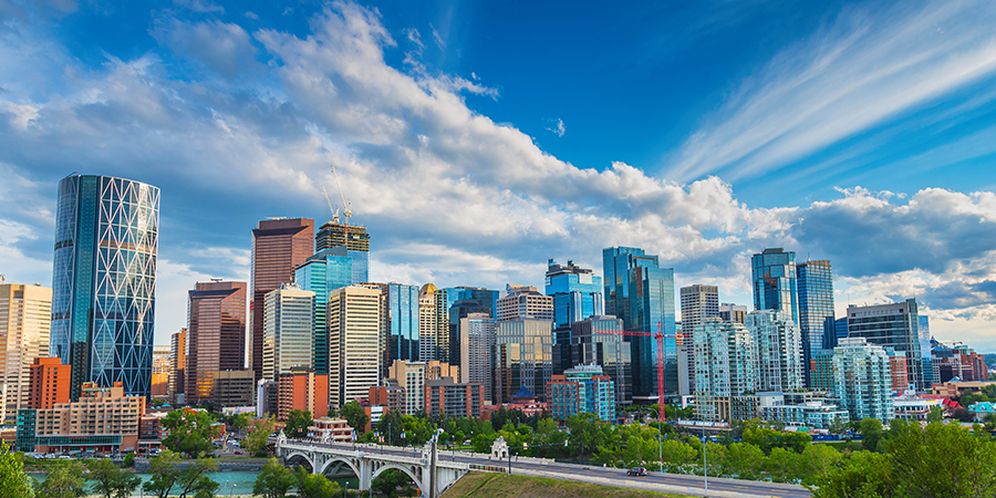 City Skyline of Calgary Alberta