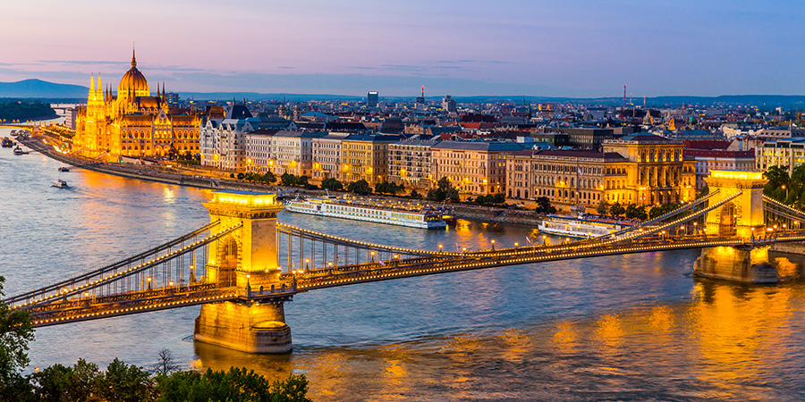 Budapest At Night Hungary