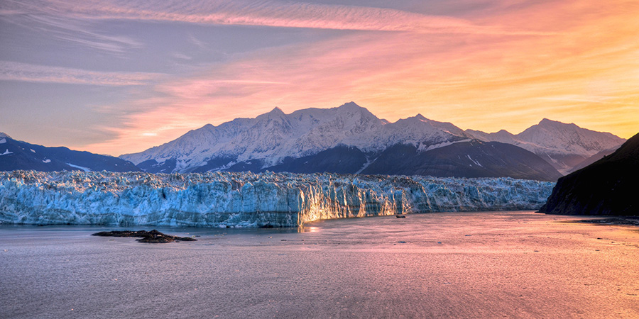 Sunrise At Hubbard Glacier Alaska 