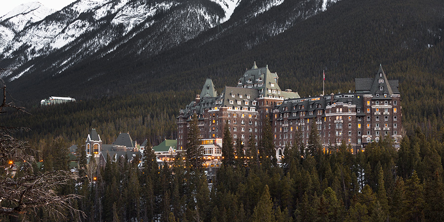 Fairmont Banff Springs Hotel Winter
