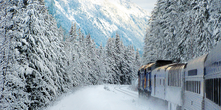 VIA Train Snow