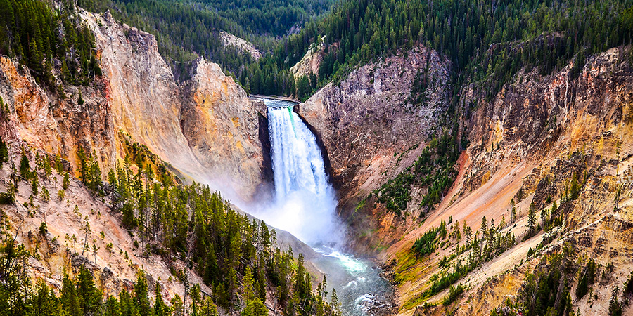 Yellowstone National Park Waterfall