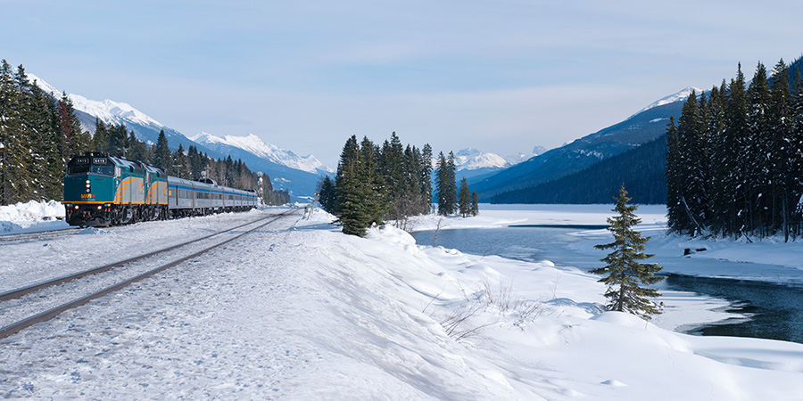 VIA Train Canadian Winter