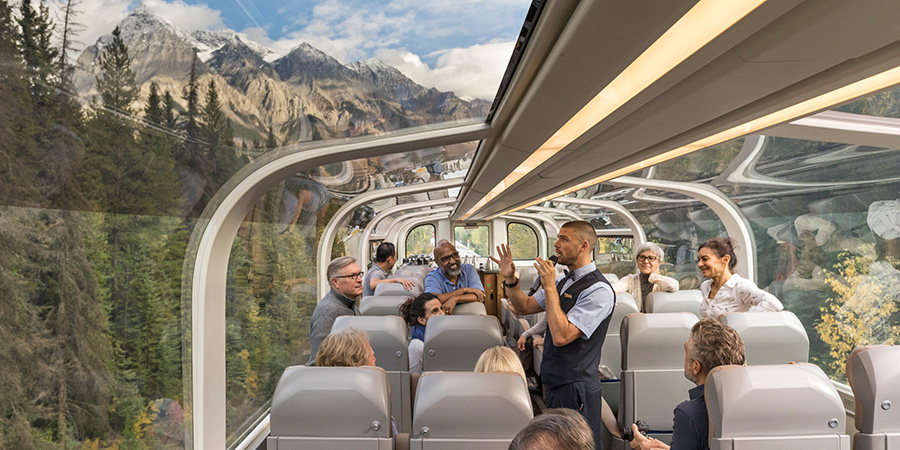 Rocky Mountaineer Onboard Goldleaf Service Host