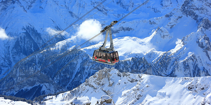 Cable Car To The Summit Of The Schilthorn
