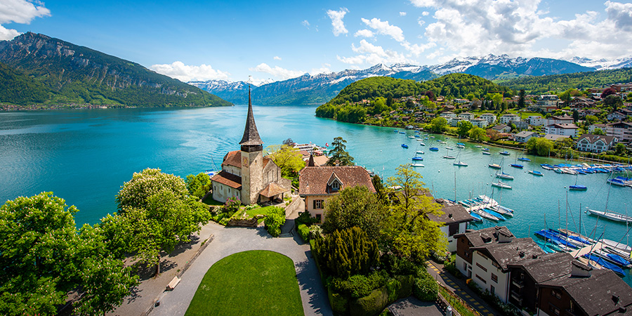 Spiez Castle On Lake Thun