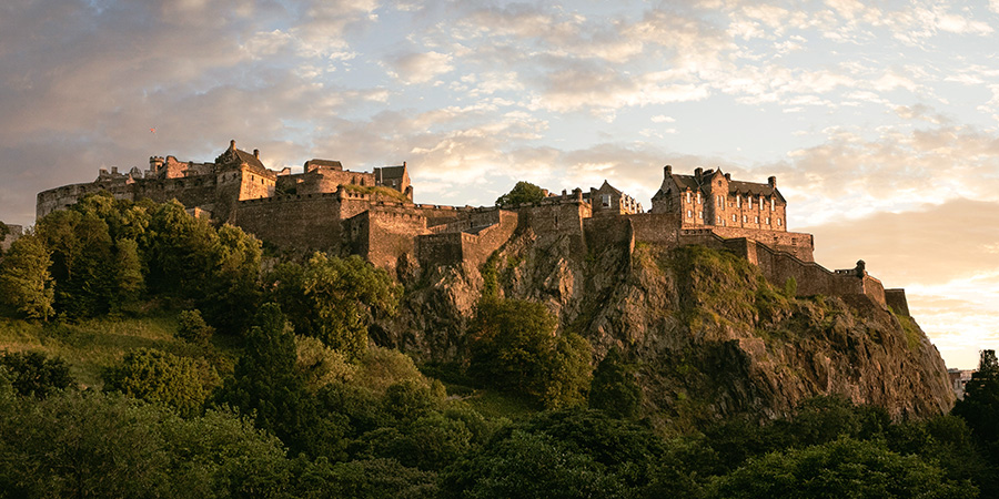 Edinburgh Castle During Sunset 