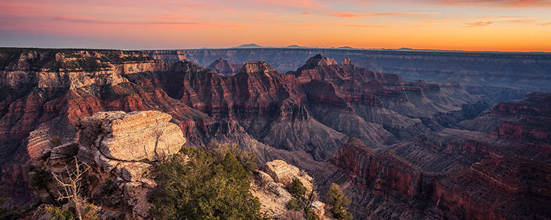 Bright Angel Point At Grand Canyon National Park