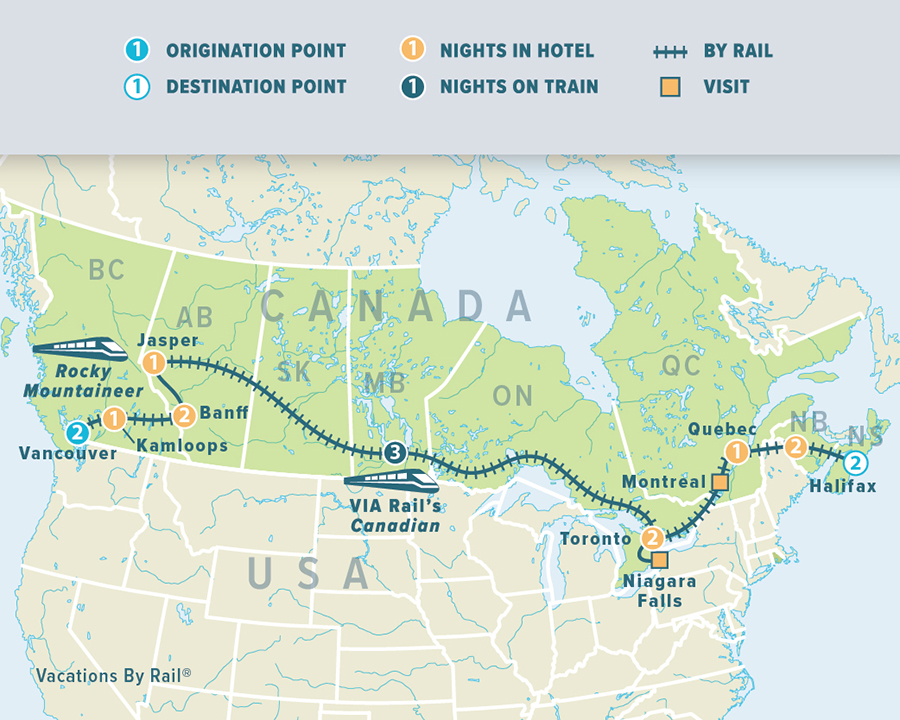 Escorted Rail Tours in Canada