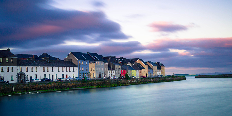 Summer Sunset Over Galway Ireland