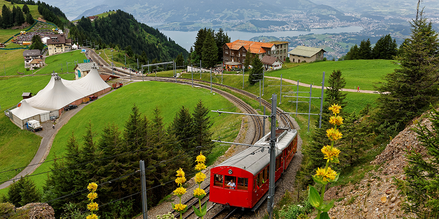 Embark on a breathtaking mountain rail trip up Mount Rigi