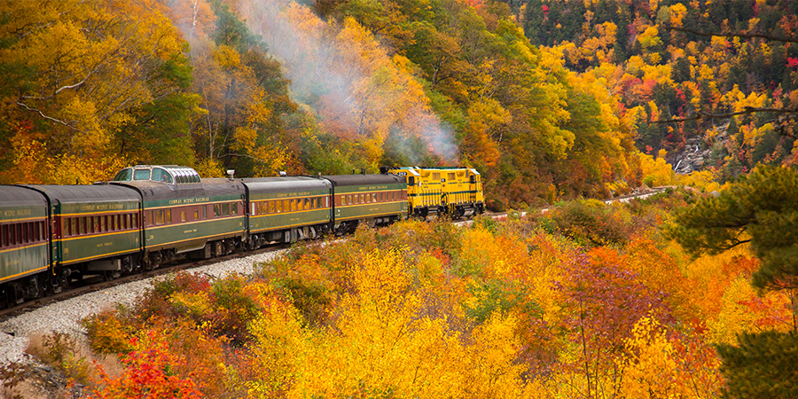 View the Foliage Aboard Three Scenic Rail Journeys