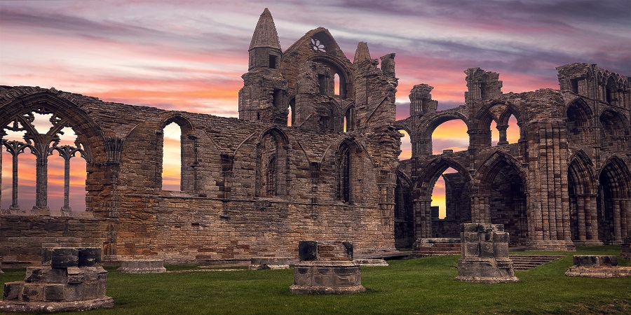 Take in wild sea views and the Gothic ruins of Whitby Abbey