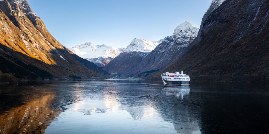 Embark on an scenic cruise into the Arctic circle